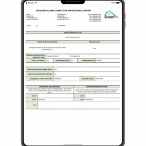Intruder Alarm Completion Certificate (Copy)